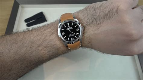 rolex explorer on leather strap|rolex with nylon strap.